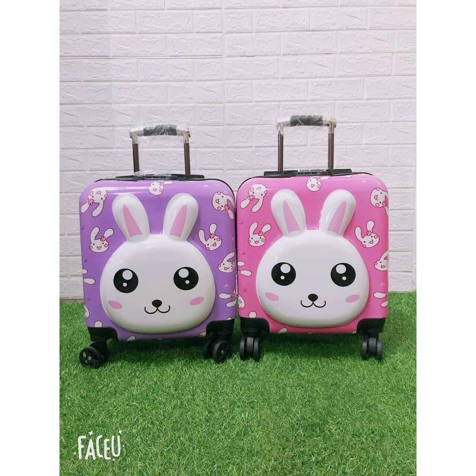 Vali cho bé size 20 SALE hìh Minion cảm xúc hai mặt in Vali kéo cho trẻ em trai gái cao cấp sẵn hàng nhập khẩu đc loại 1