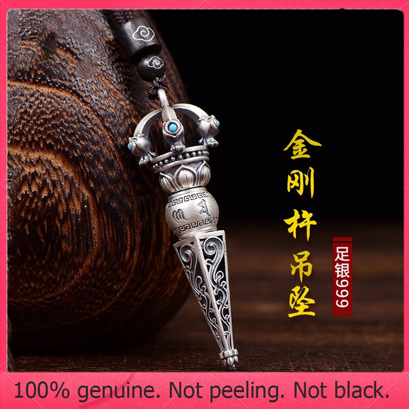 Rl-budhist Mặt Vòng cổ Trang Sức nghi ngờ vajra Hiệu Quả Giúp Giải Thưởng Mặt Vòng cổ Ác Quỷ Có Thể Xoay Ở Giữa nghi ngờ khi cầu nguyện