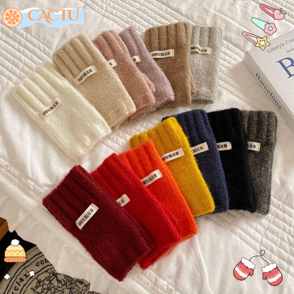 Găng Tay Hở Ngón Bằng Len Nhỏ Gọn Tiện Dụng