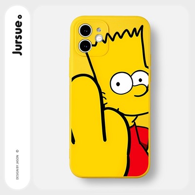 Ốp lưng JURSUE mềm hoạt hình dễ thương đẹp độc lạ ngầu Cho iPhone 15 14 13 12 11 Pro Max SE 2020 X XR XS 8 7 ip 6S 6 Plus Y2511