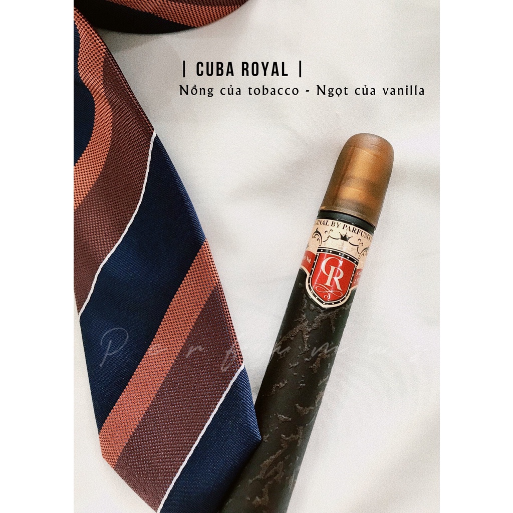 2 Chai Nước hoa NAM Cuba GOLD & ROYAL chính hãng Pháp 35ml - Mùi gỗ lôi cuốn,quyến rũ,thơm lâu