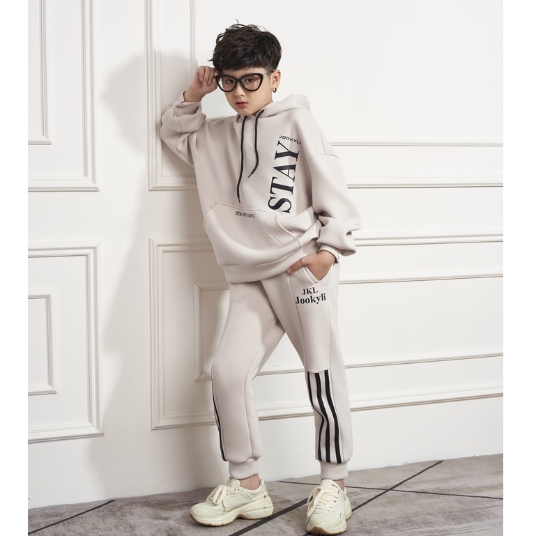 Bộ áo Hoodie Stay JOOKYLI bé trai 93B0611