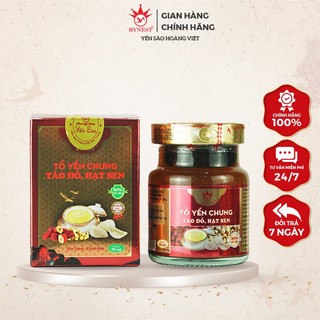 Yến sào hoàng việt táo đỏ sen - yến sào hvnest táo đỏ sen 30% yến tươi