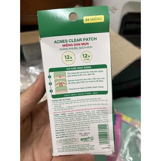 Miếng Dán Mụn Acnes Clear Patch (24 Miếng
