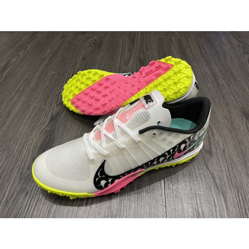 Giày Bóng Đá sân Cỏ Nhân Tạo Mercurial Air Zoom Ultra SE Trắng Đen Đế Hồng TF(Tặng Kèm Tất)