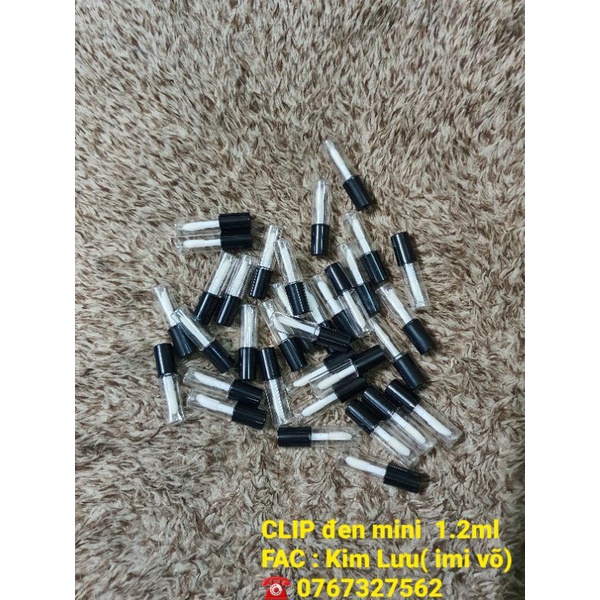 VỎ SON KEM MÀU ĐEN MINI NHỎ1.2ML