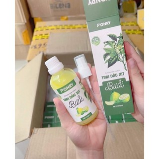 (Mẫu Mới) Xịt Tóc Tinh Dầu Bưởi, Xịt Bưởi Ponry chính hãng