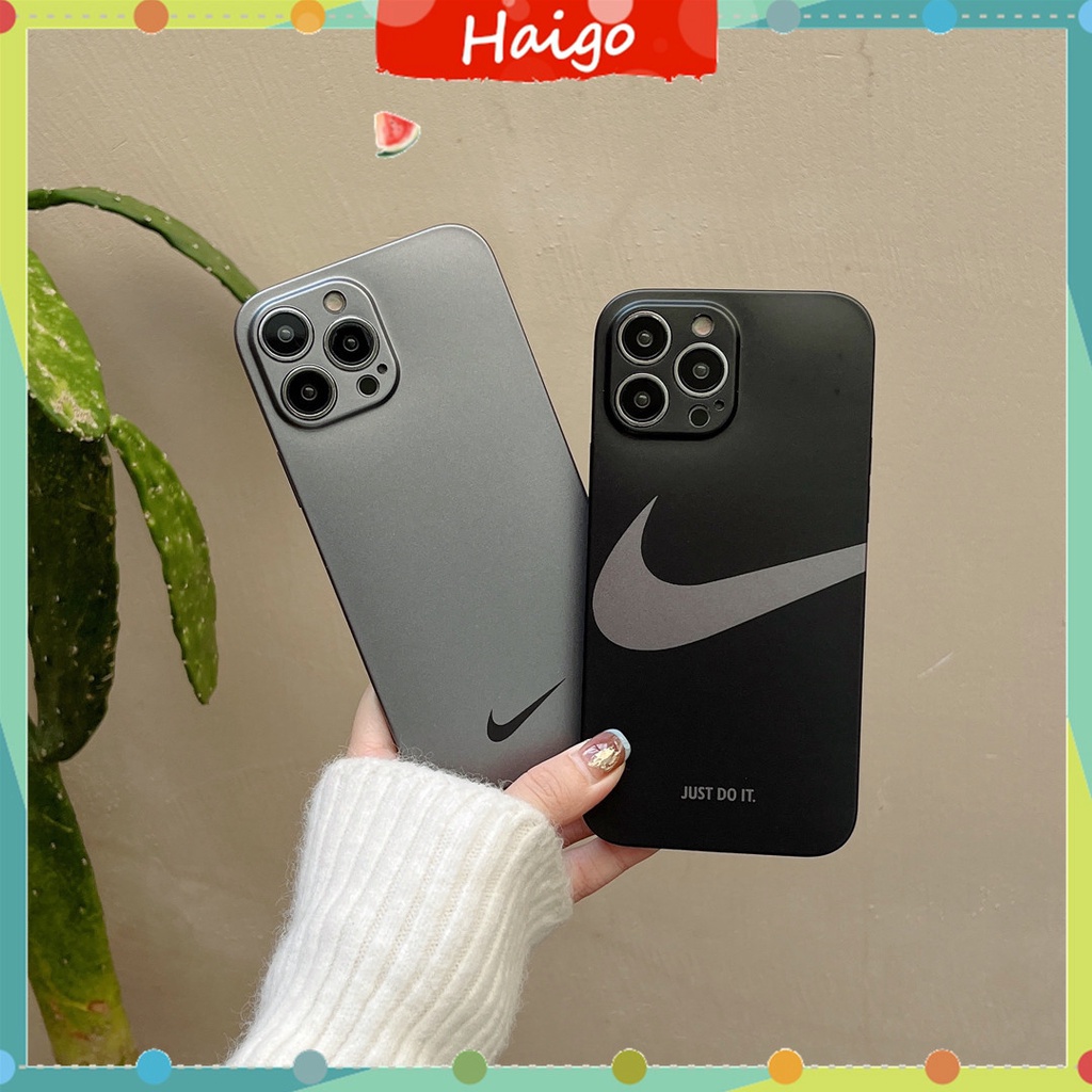 Ốp Điện Thoại Nhựa Cứng Mạ Điện In Chữ JUST DO IT Cho iPhone15 14 13 12 Mini 11 PRO MAX 6 / 6s 7 / 8plus SE2 X / XS XR XSMAX #Hg5540