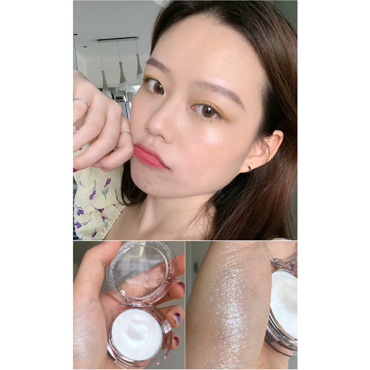 Phấn Bắt Sáng Dạng Nén Màu Kim Cương Siêu Mịn Như Khoai Tây Nghiền Độ Bóng Cao Không Bay Màu