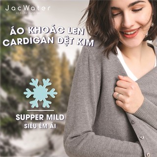 Áo khoác len cardigan nữ mỏng nhiều màu co giãn phong cách hàn quốc JACWATER V095