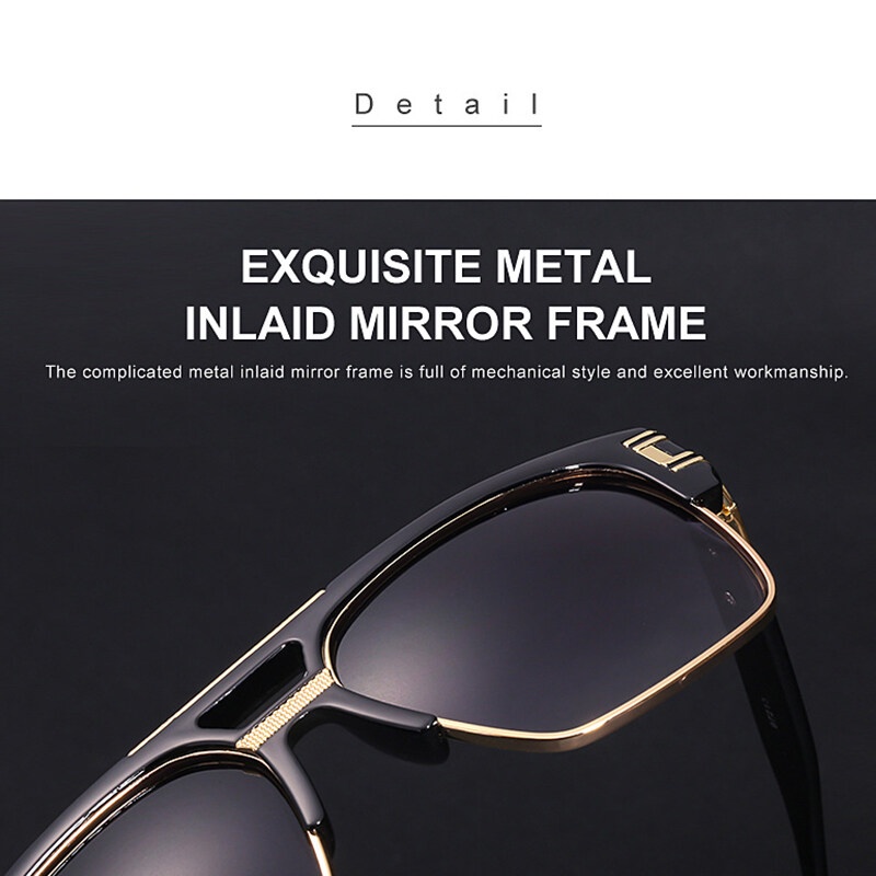 Kính Mát Gọng Lớn Phong Cách Âu Mỹ Cổ Điển Cho Nam Và Nữ