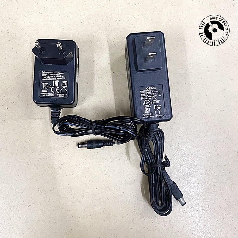 Adaptor, nguồn, adapter cho đàn keyboard Yamaha , keyboard Casio 12V-1A, 12V-2A, 12V-3A, 12V-5A