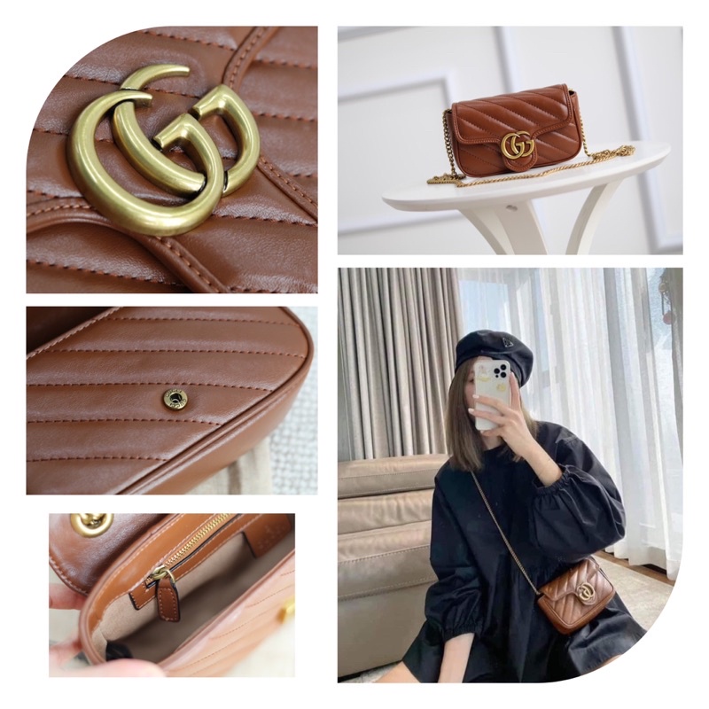 Bag marmont nâu