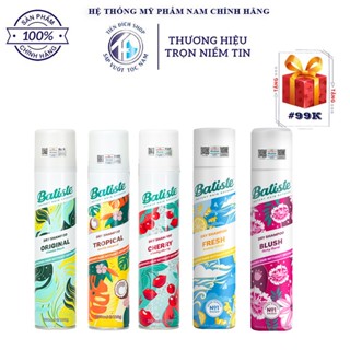   Chính hãng  - Dầu gội khô Batiste 200ml | Anh + Tặng lược Chaoba 