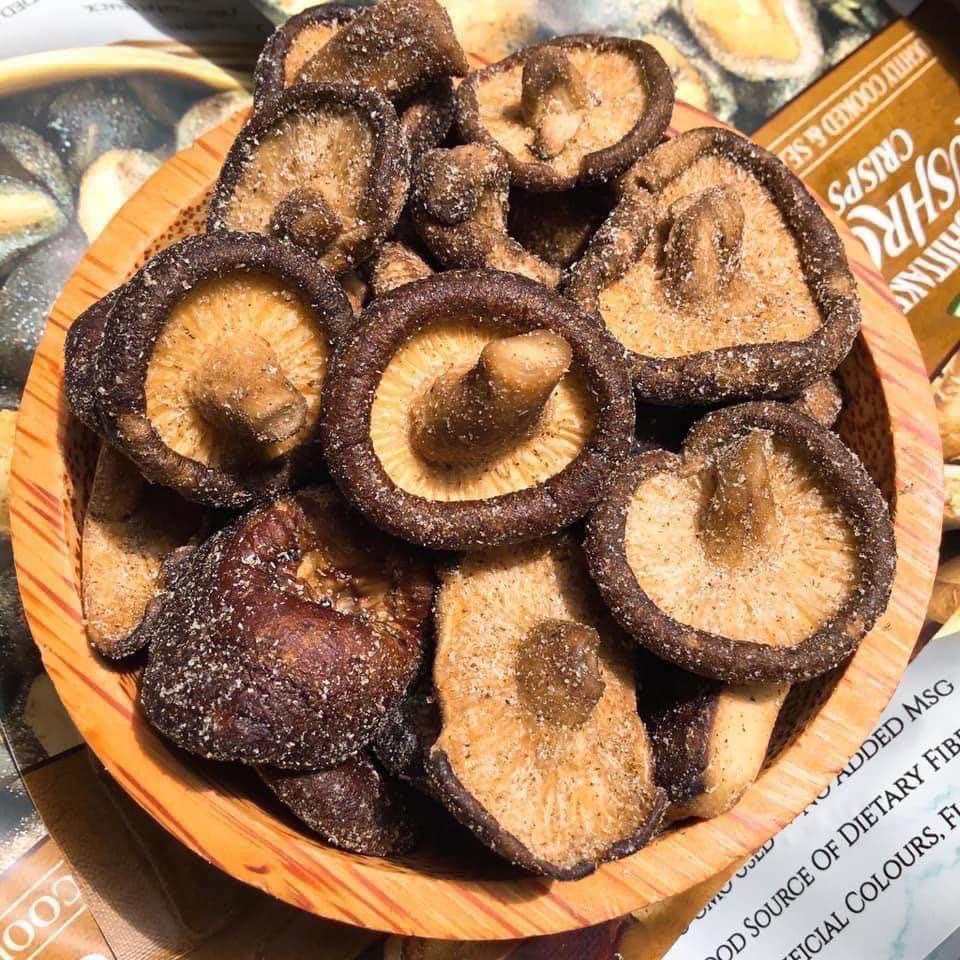 Snack Nấm Hương Sấy Giòn DJ&A - Snack Nấm Hương Sấy Khô Đủ Vị, Hàng Úc Nhập Khẩu, Không GMO, Ăn Chay Được Gói 65g