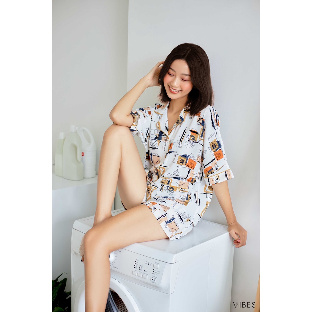 VIBES Đồ Bộ Pijama ngắn Lala Py Set