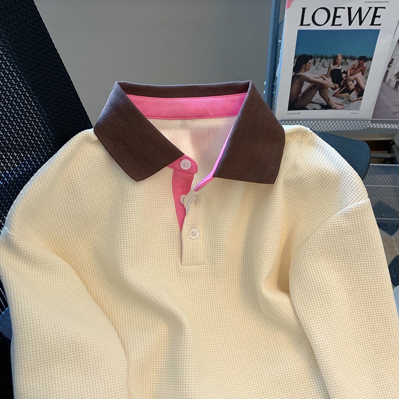 Áo hoodie Mỏng Màu Trơn Cổ Bẻ Thời Trang Mùa Thu Cho Nữ