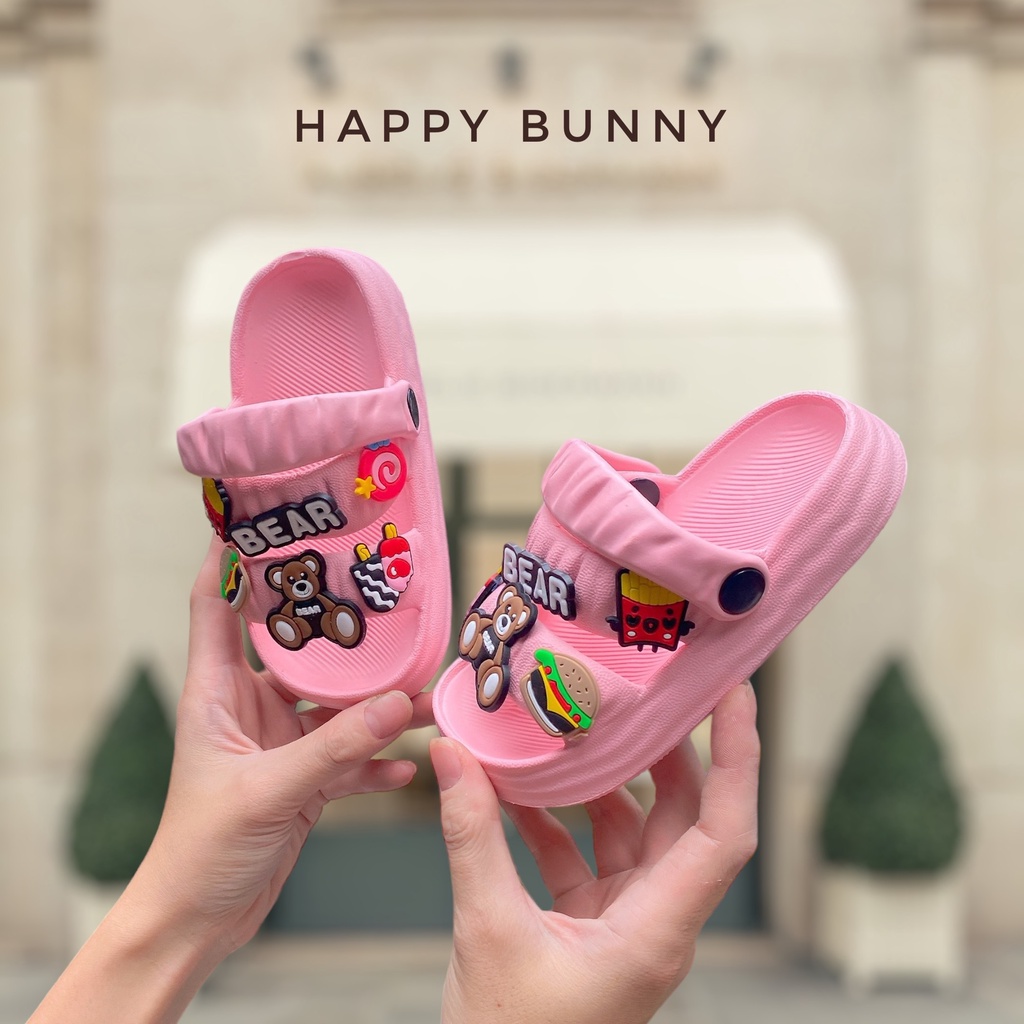 Size 24-29 Sandal Quai Hậu Siêu Nhẹ Đế Êm Cho Bé Gái KB183