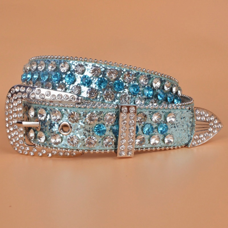 Thắt Lưng Da PU Y2K Đính Đá Thời Trang Cho Nam Nữ