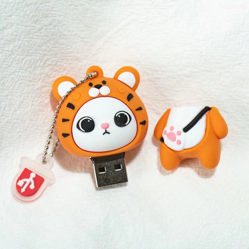 Usb Dung Lượng Lớn 128GB 1GB 8GB 16GB 32GB 64GB 1TB 2TB Hình Chân Hổ Dễ Thương