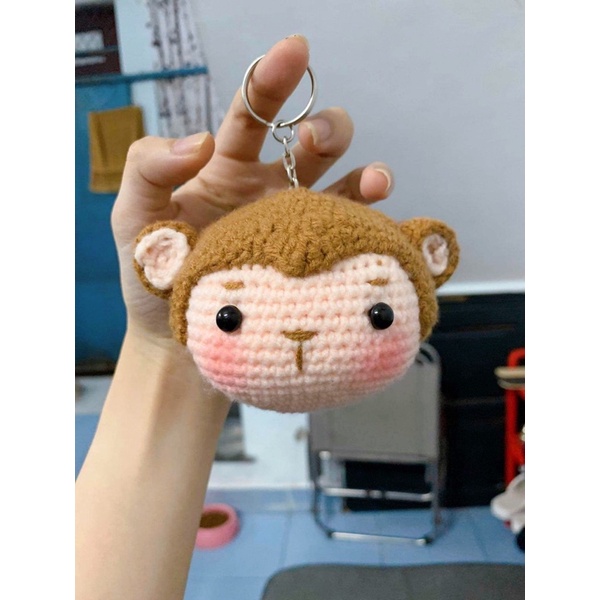 Móc Khoá Len Chú Khĩ Cute