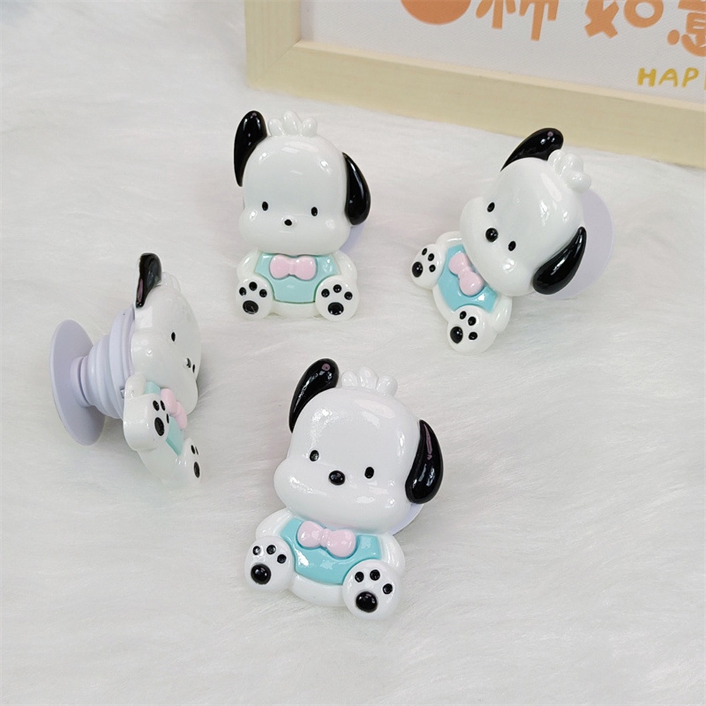 Pacha Giá Đỡ Điện Thoại Bằng Nhựa Resin Hình Chú Chó Hoạt Hình Dễ Thương Để Bàn Phát Sóng Trực