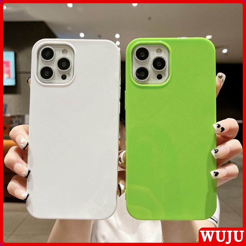 WUJU  ốp lưng Thạch mềm Huỳnh quang ốp Compatible For iPhone 11 12 13 14 Pro Max XS Max XR X 7 8 Plus SE