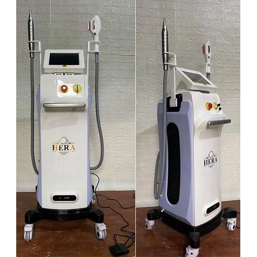 Máy triệt lông Hera, Máy triệt lông 2in1 laser xóa xăm xóa nám tàn nhang vĩnh viễn