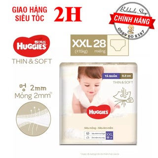 Tã quần hàn quốc huggies thin & soft size xxl28