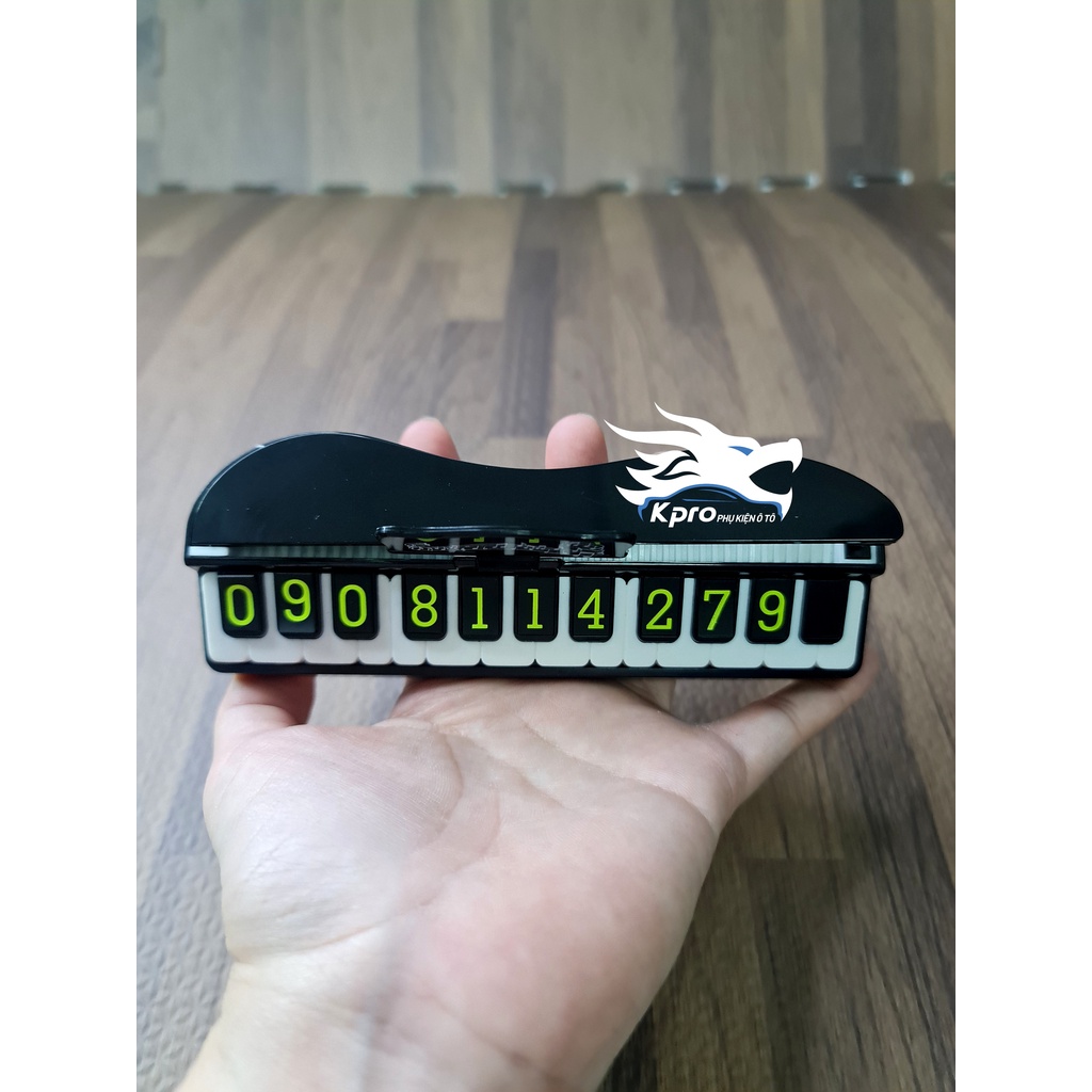 Bảng số điện thoại Đàn Piano để taplo ô tô khi đỗ xe - Hàng Kpro chất lượng cao