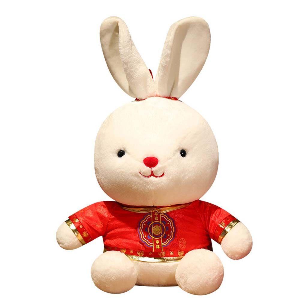 LANFY Thỏ Nhồi Bông Cotton Phong Cách Trung Hoa Mừng Năm Mới
