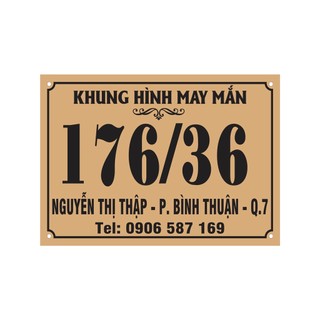 Combo 5 khung hình trắng xanh để bàn tiệc