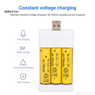 Bộ SạC Pin USB 3 Ngăn Cho Pin AA / AAA