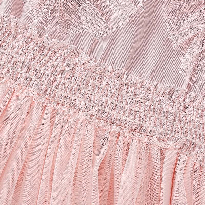 Váy vé gái, đầm ren Malwee siêu mềm nhiều lớp bồng bềnh cổ thêu hoa cầu kì ngọt ngào xinh như búp bê Xu Xu Kids