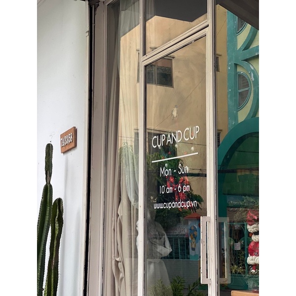 Chữ decal dán kính Decal dán gương  Dễ dàng tự dán