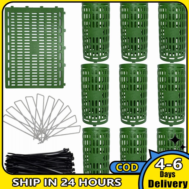 Bộ 10 Túi Lưới Bọc Cây Trồng Hình Chữ U Có Dây Cáp Điều Chỉnh Được