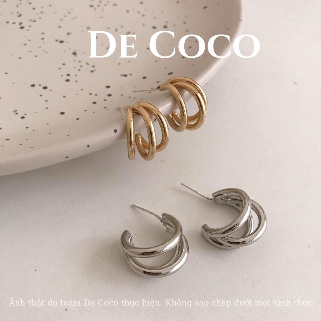Khuyên tai nữ DECOCO ACC Triple Hoops