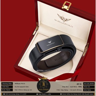 Thắt lưng nam cao cấp WilliamPOLO , thắt lưng nam da bò ROYAL.ARTDUCDO - ART06