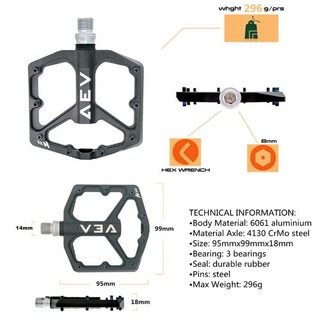 Pedal Xe Đạp Shamashi AEV 3 Bạc Đạn