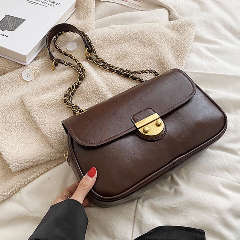 Ielgy Túi Đeo Vai Dây Xích Kết Cấu Chất Lượng Cao Phổ Biến Cho Nữ