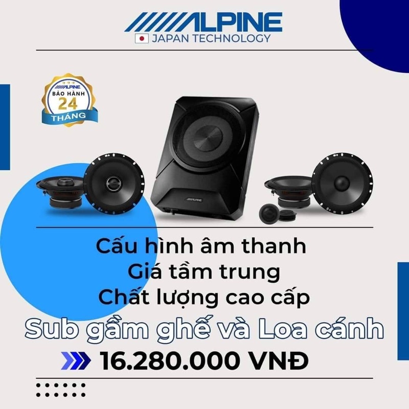 Loa Cánh Xe Alpine S-S65C , Alpine S-S65 , Alpine S800