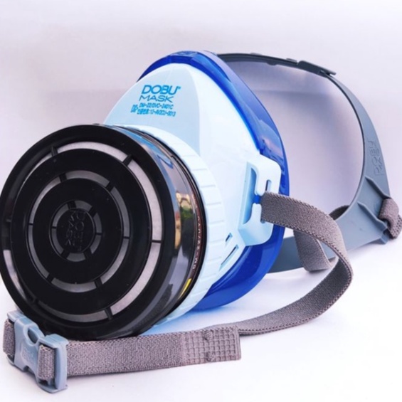 Trọn bộ mặt nạ phòng độc Hàn Quốc Dobu Mask Dm22 chuyên dụng phun trừ sâu phòng khói độc và bụi mịn