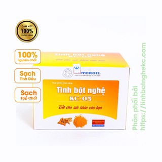 Tinh bột nghệ KC05- 500g - Tinh bột nghệ tách dầu viện hàn lâm KHCN VN - Enteroils - Hỗ trợ dạ dày, tiêu hóa