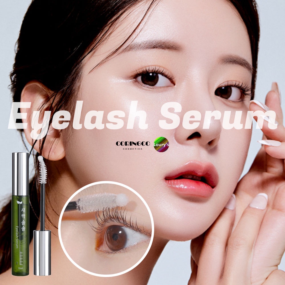 Serum Kích Thích Mọc Lông Mi Dài Tự Nhiên CORINGCO Lông Mày Nhanh Chóng 15ml Chăm sóc lông mi dễ dàng