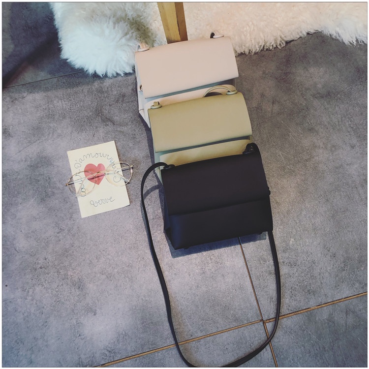 Túi Đeo Chéo Màu Đen Thiết Kế Đơn Giản Thời Trang Theo Phong Cách Nhật Bản Cho Nữ