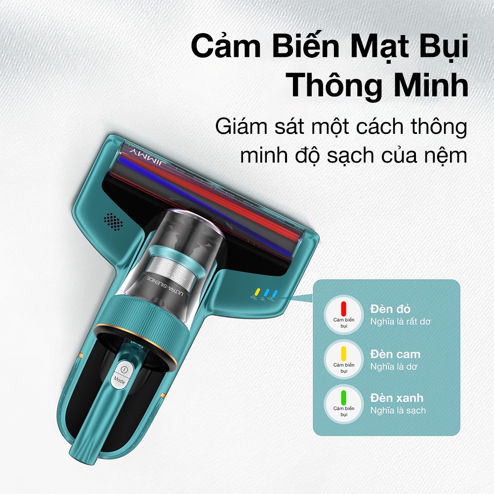 Máy Hút Bụi Giường Nệm Diệt Khuẩn Jimmy BX6  Phát Hiện Mạt Bụi Tia UV Sóng Âm Diệt Bọ Ve | BigBuy360 - bigbuy360.vn