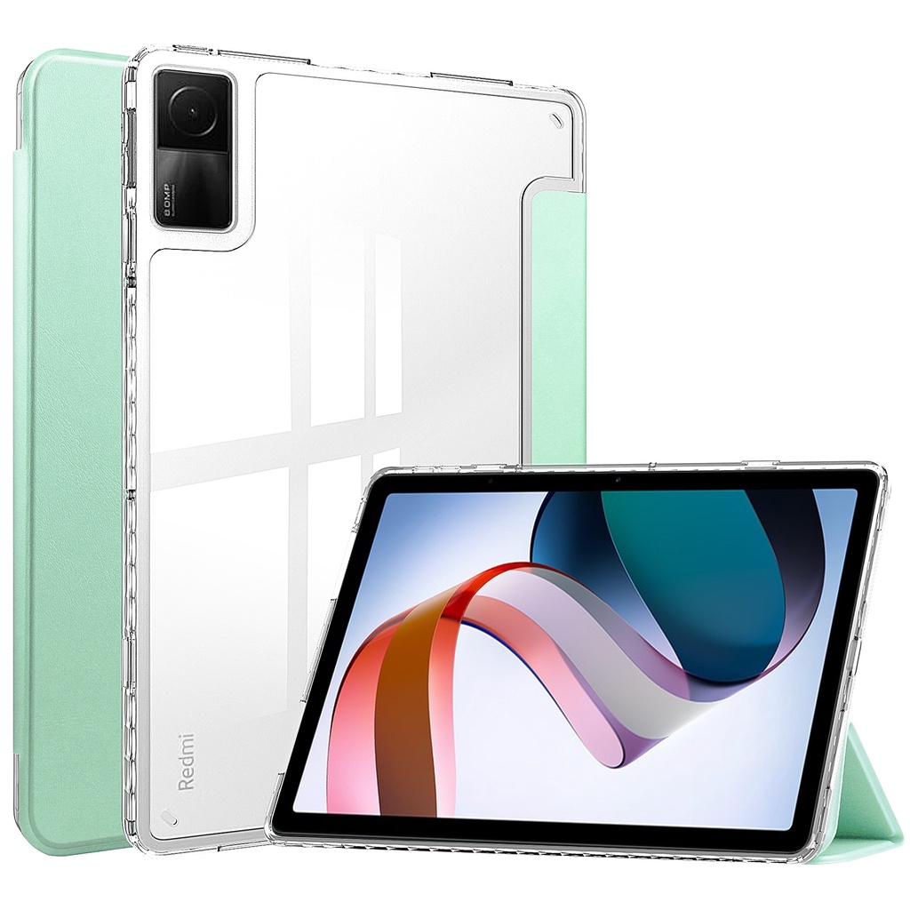 Bao Da Máy Tính Bảng TPU Trong Suốt Tự Động Bật / Tắt Màn Hình Thông Minh Cho Xiaomi Redmi Pad 10.61 inch 2022 Lưng
