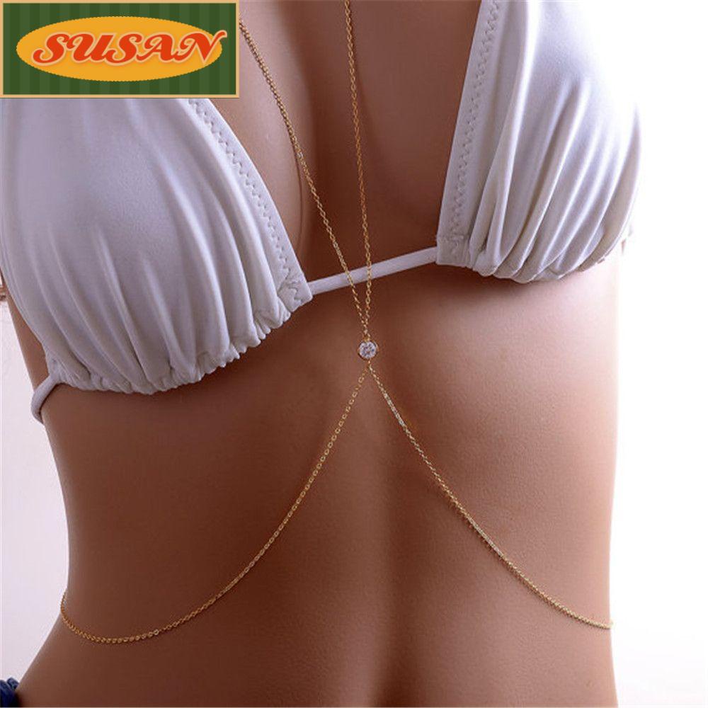 Dây đeo cơ thể phối dây xích phong cách Bohemian thời trang cho nữ