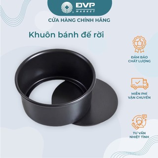 Khuôn bánh tròn đế rời đen Sanneng 6'' 7'' 8'' - 15cm 17cm 20cm