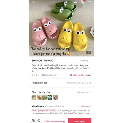 Dép cá sấu Đế EVA Mềm Chống Trượt Hình Khủng Long Hoạt Hình Dễ Thương Dành Cho Cặp Đôi